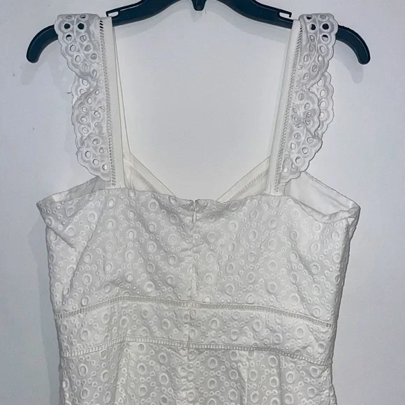 Parker Genevieve Long Eyelet Dress - Ivory - Picture 8 of 9